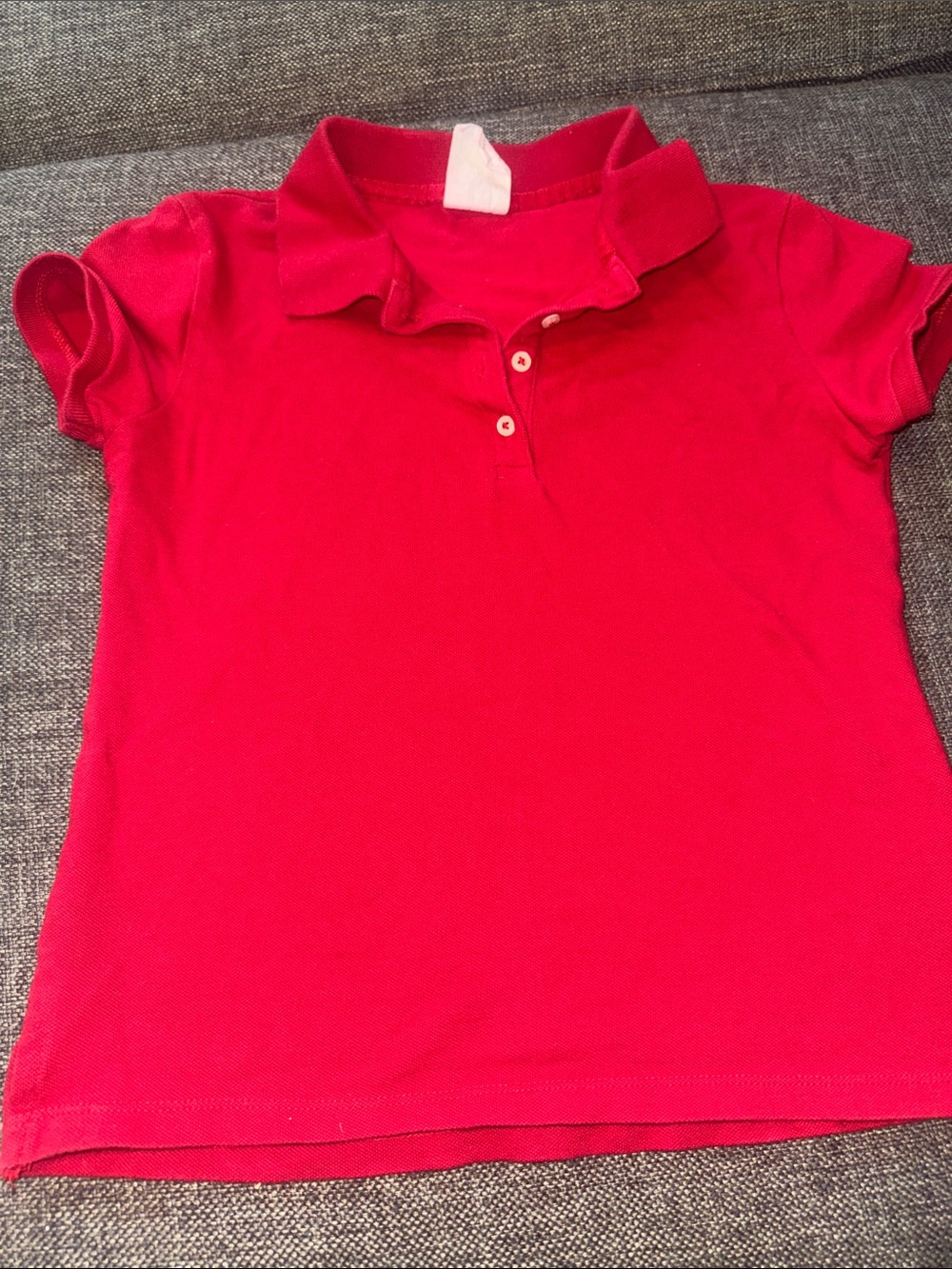 GAP Girls Red Short Sleeve Polo